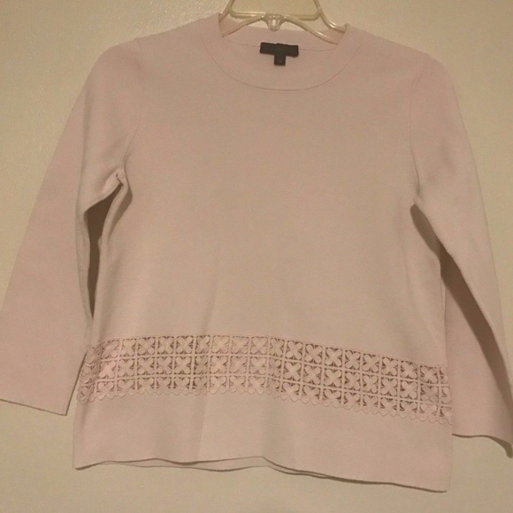 J. CREW LACE HEM SWEATER - XS - Picture 3 of 6